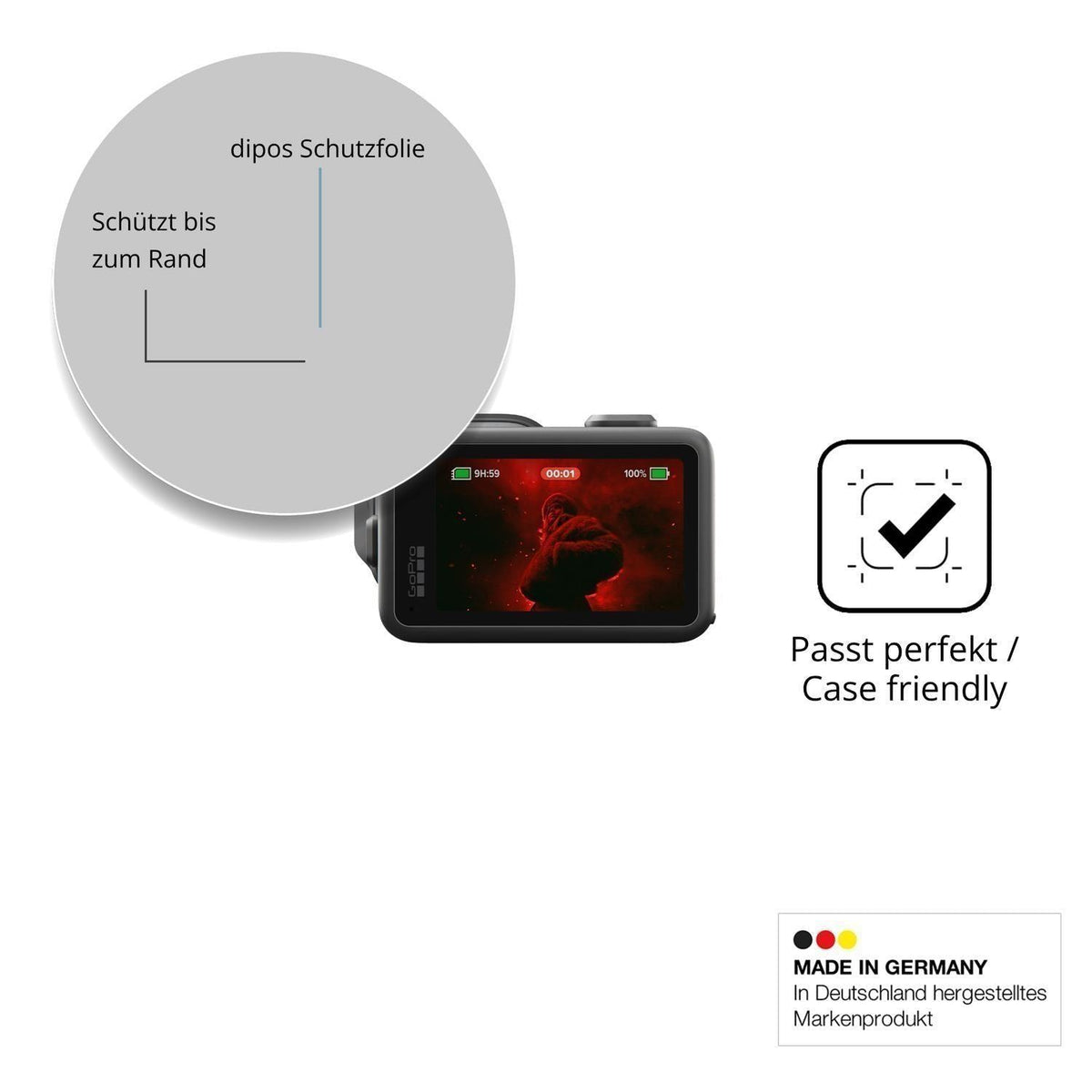 2x 9H Schutzfolie für GoPro Mission 1 Pro Panzerfo (6)