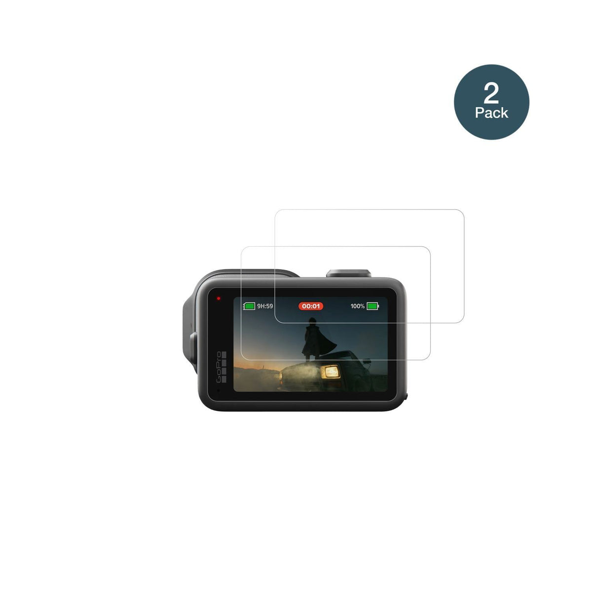 2x 9H Schutzfolie für GoPro Mission 1 Panzerfolie (2)