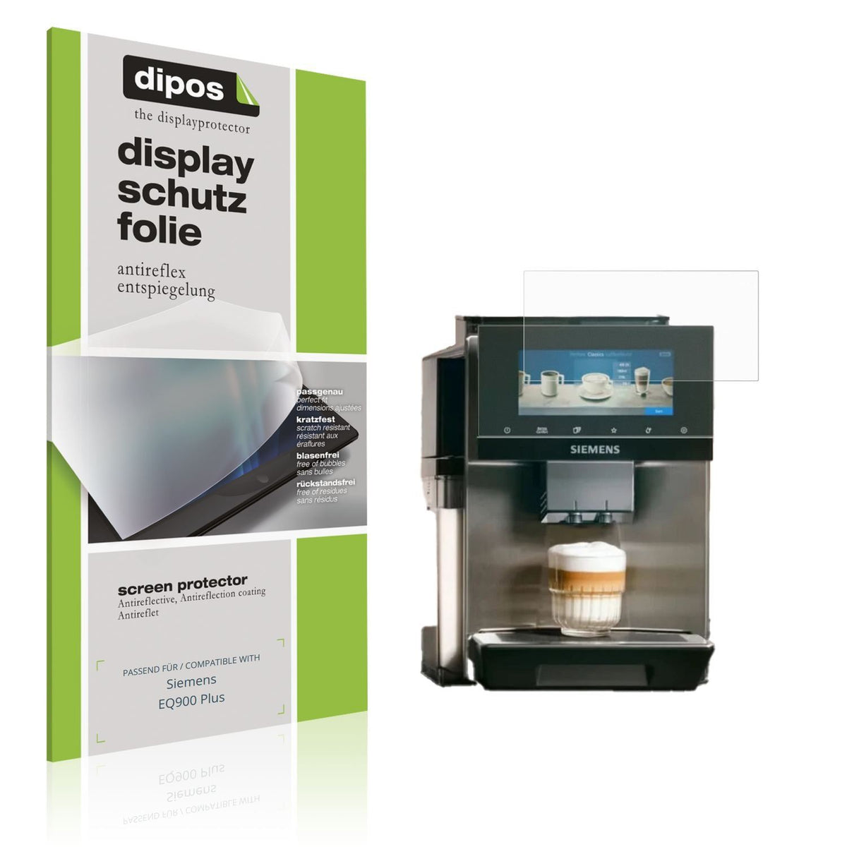 2x Schutzfolie matt für Siemens EQ900 Plus Display (1)
