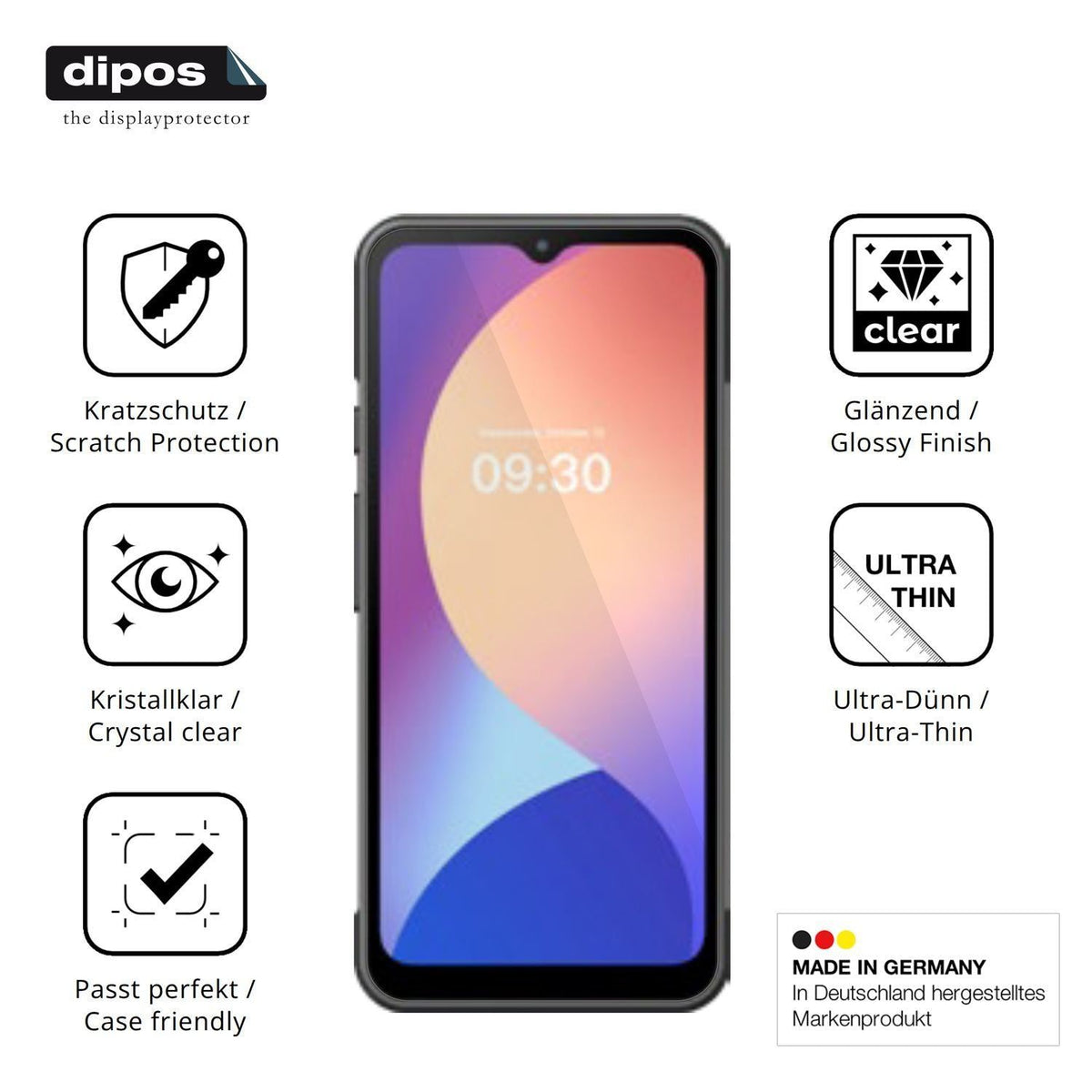 4x Schutzfolie klar für iMin Swift 1 Pro Display-S (7)