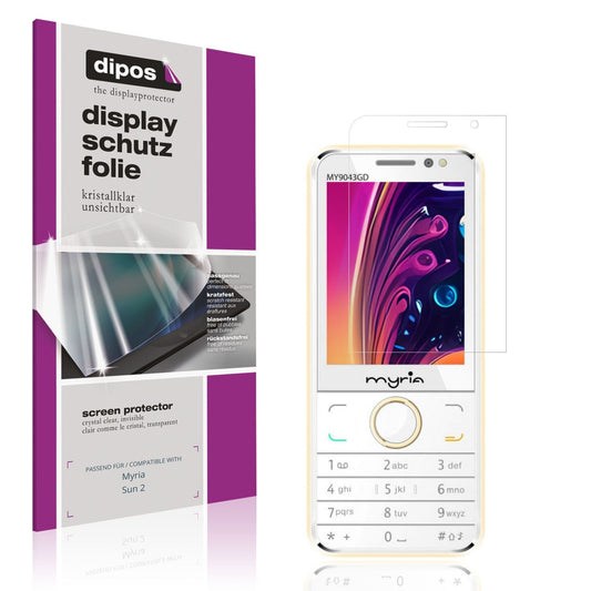 4x Schutzfolie klar für Myria Sun 2 Display-Schutz (1)
