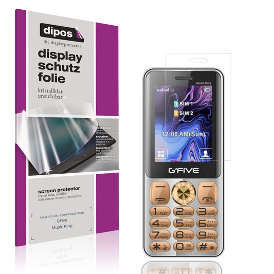 4x Schutzfolie klar für GFive Music King Display-S (1)