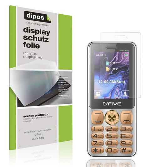 4x Schutzfolie matt für GFive Music King Display-S (1)