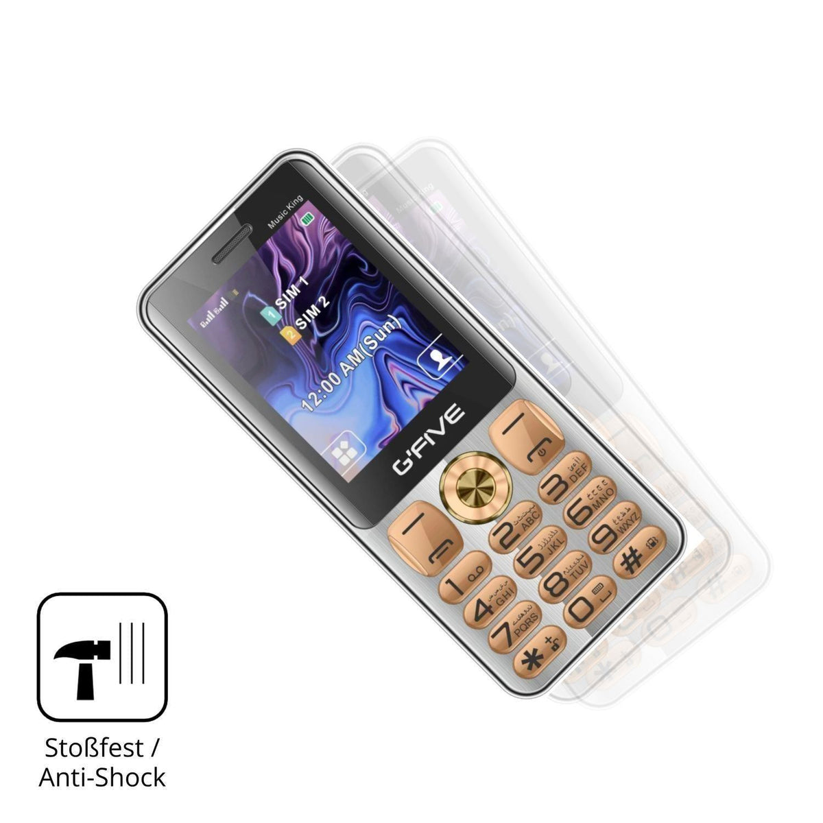 2x 9H Schutzfolie für GFive Music King Panzerfolie (4)
