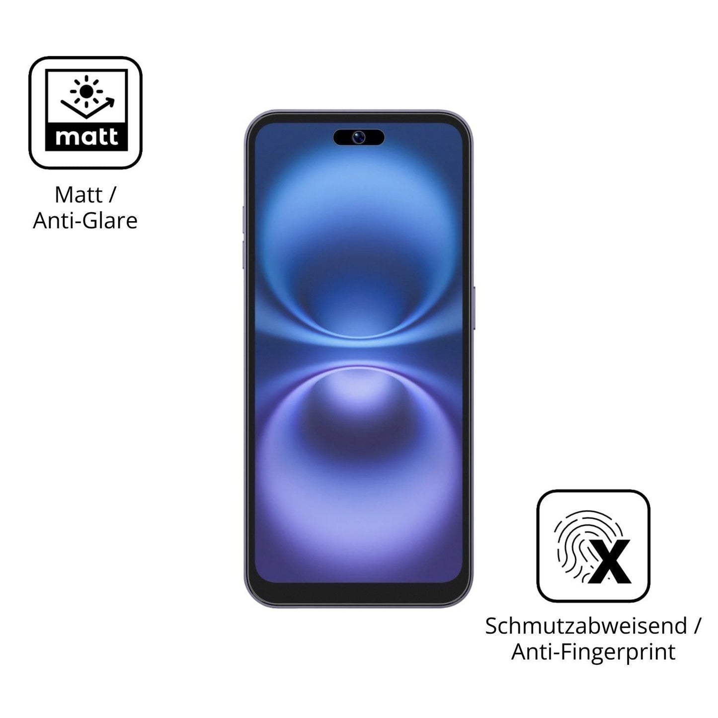 4x Schutzfolie matt für GFive Pro 16 Display-Schut (5)