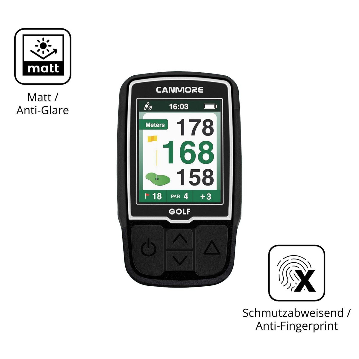 2x Schutzfolie matt für Canmore HG200 Display-Schu (5)