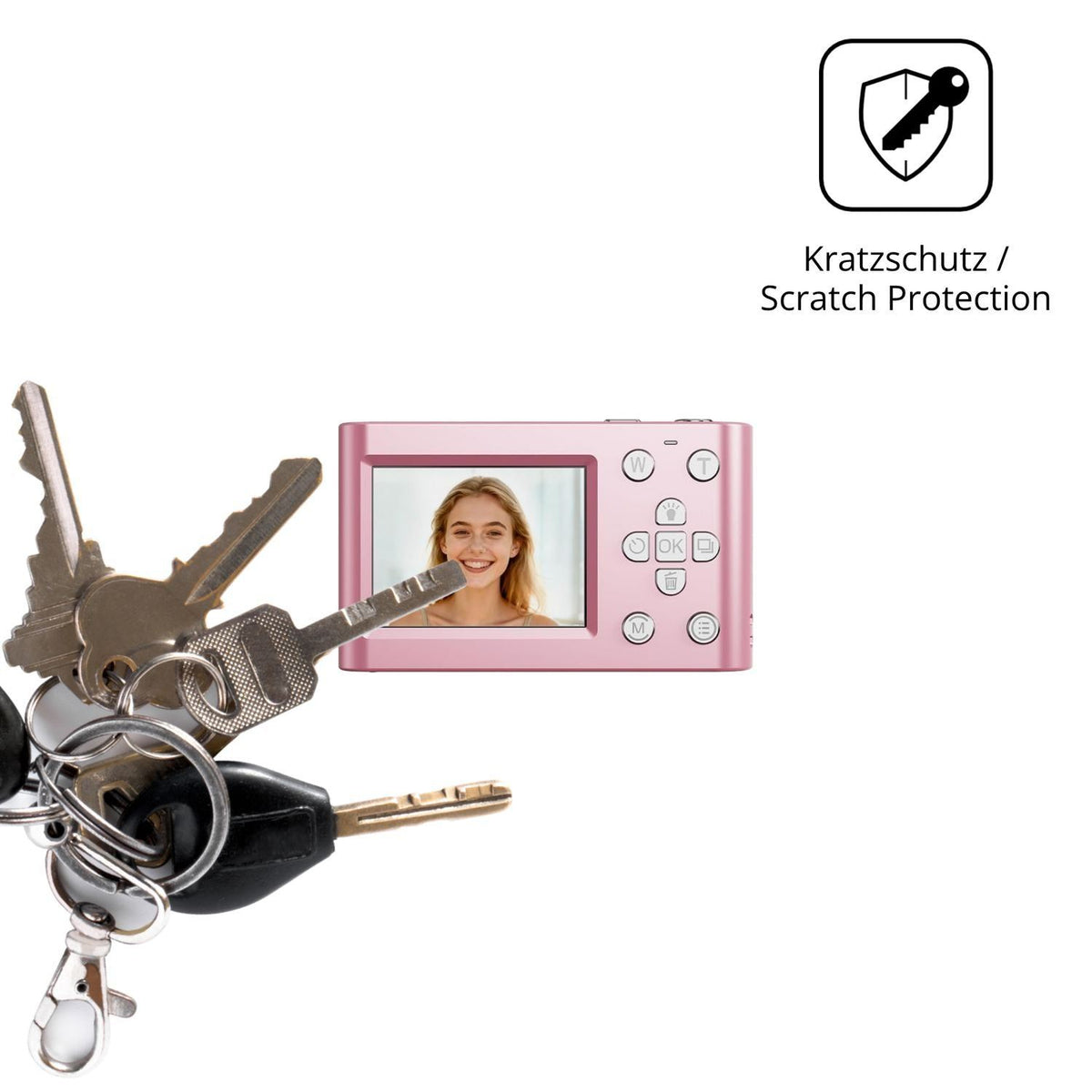 4x Schutzfolie klar für Usteetic DC01 Display-Schu (4)