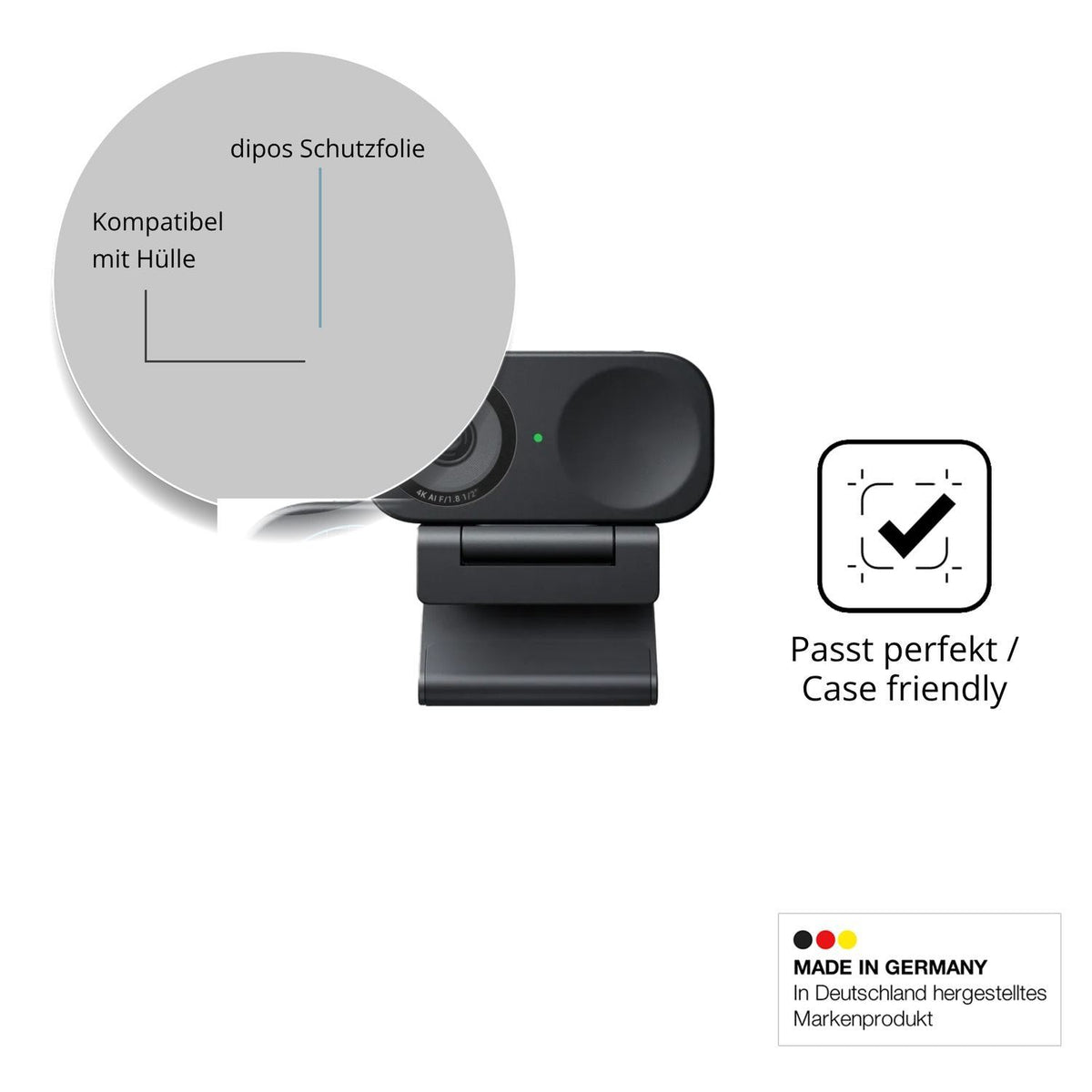 4x Schutzfolie matt für Insta360 Link 2C Display-S (6)