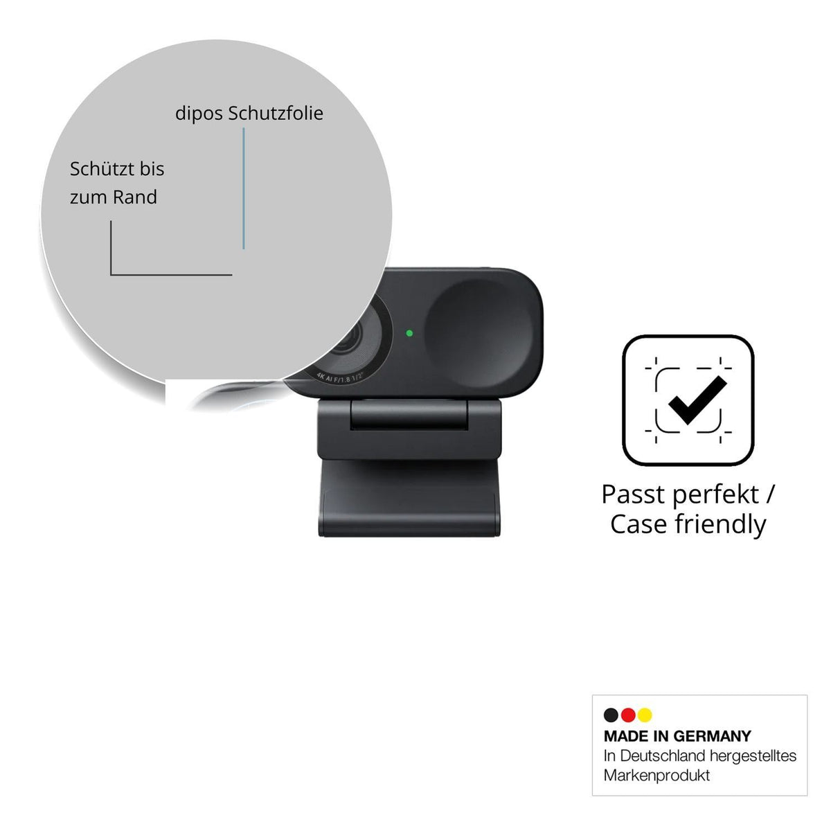 2x 9H Schutzfolie matt für Insta360 Link 2C Panzer (6)