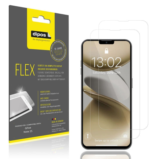 2x 3D Full Cover Schutzfolie für GFive Note 25 (1)