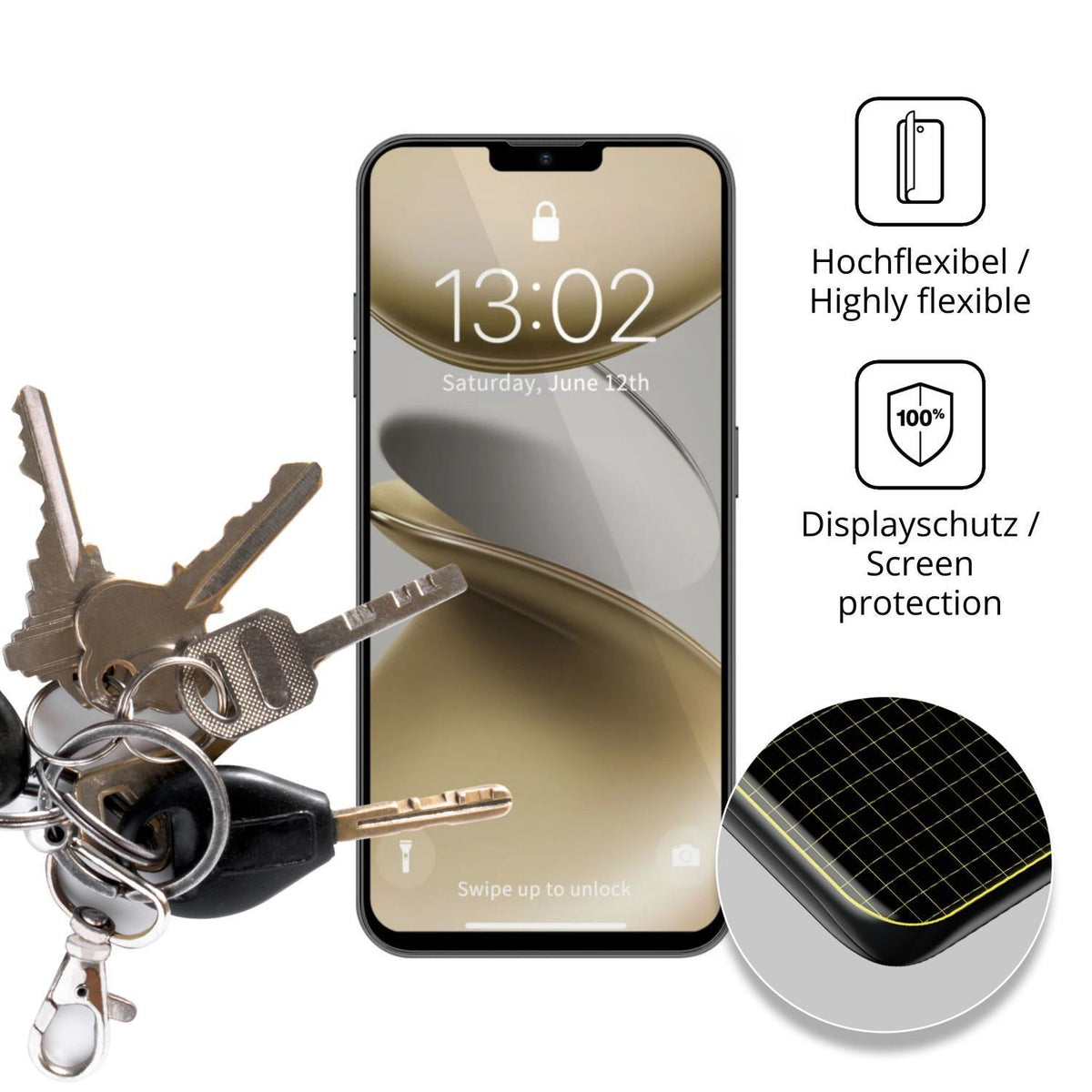 2x 3D Full Cover Schutzfolie für GFive Note 25 (3)
