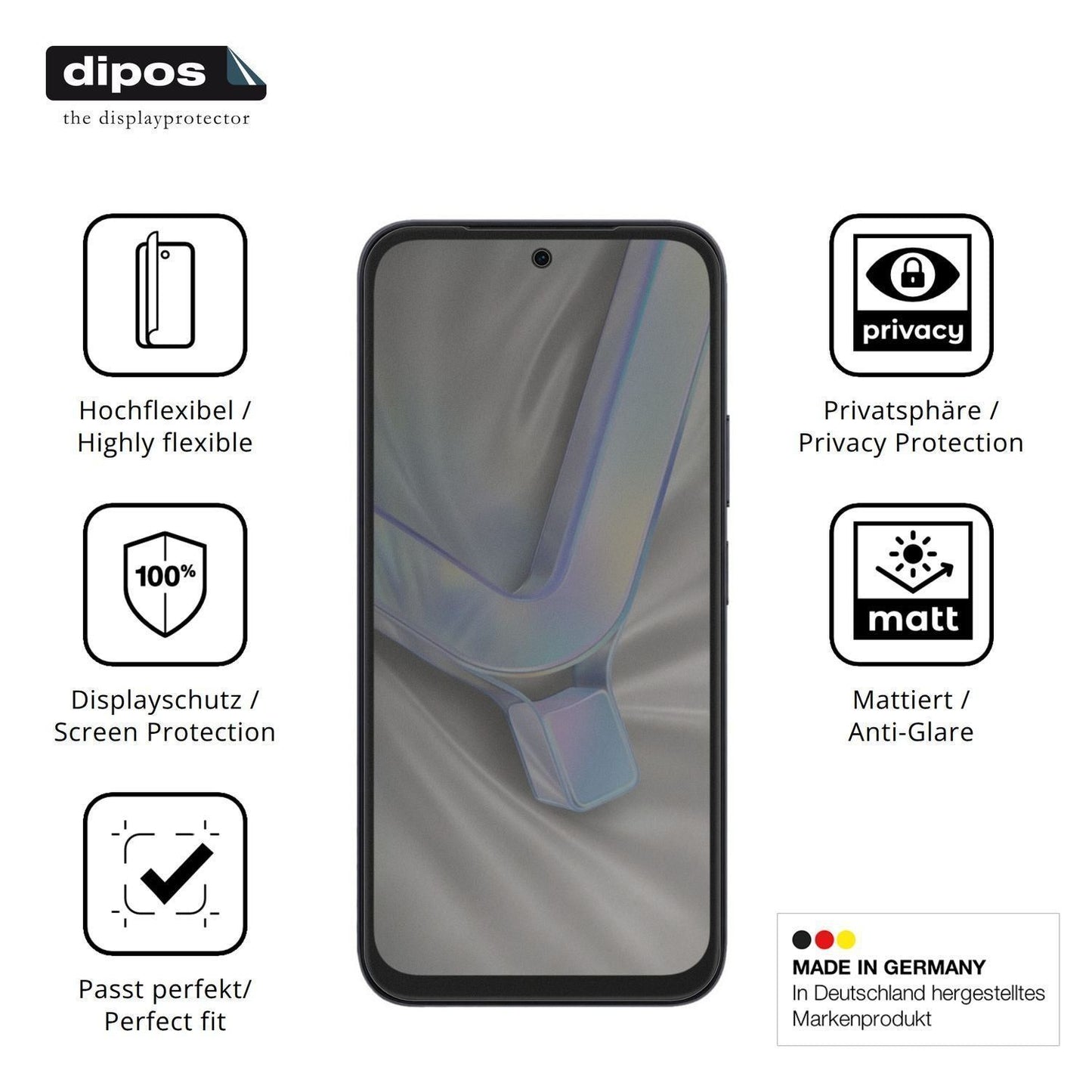 Full Cover Privacy Blickschutzfolie für Vivo Y31d  (5)