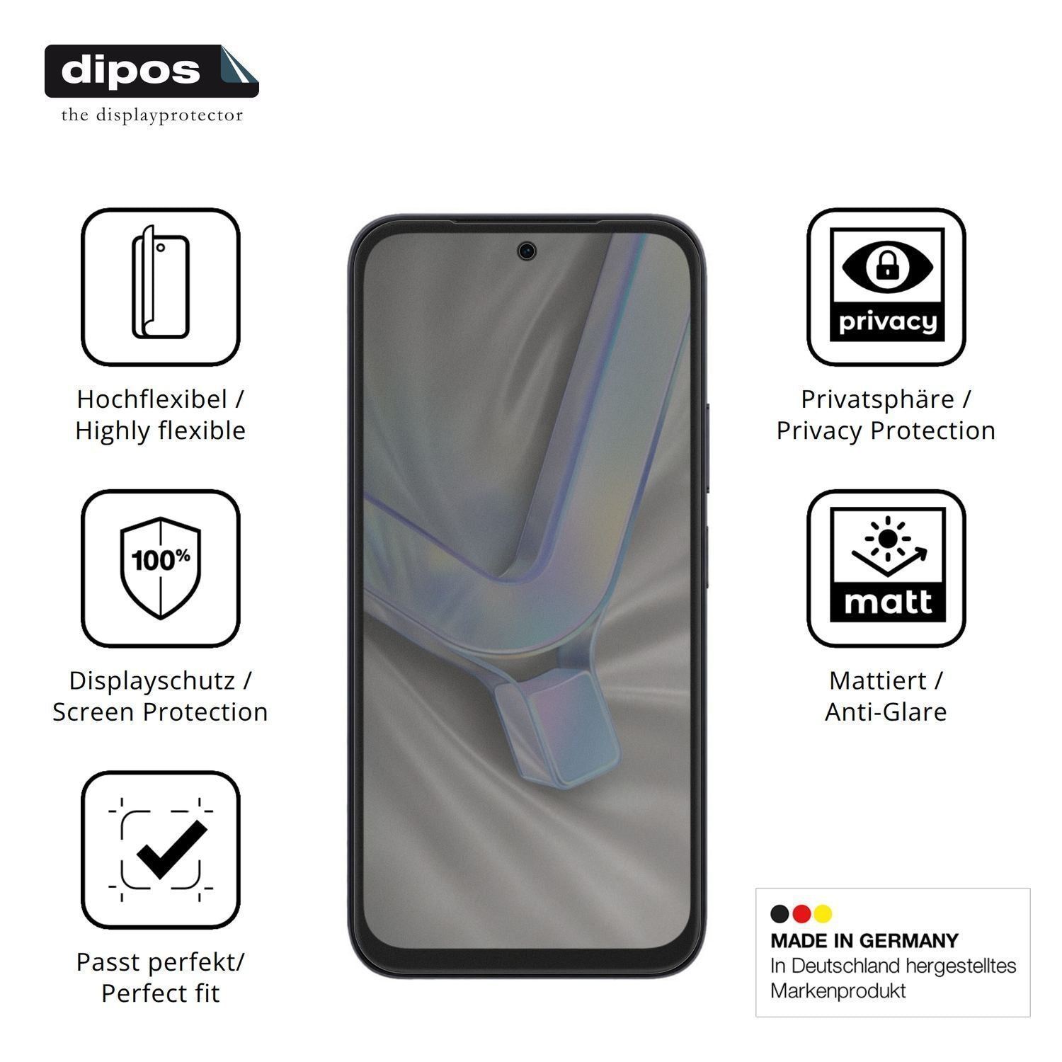 Full Cover Privacy Blickschutzfolie für Vivo Y31d  (5)
