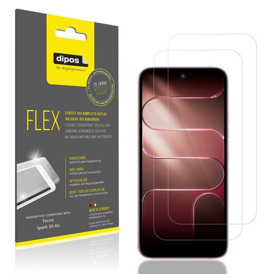 2x 3D Full Cover Schutzfolie für Tecno Spark 50 4G (1)