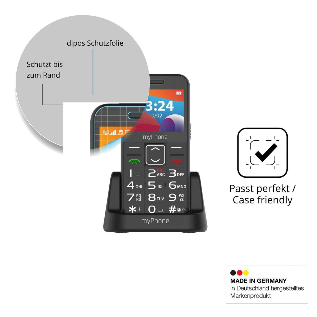 2x 9H Schutzfolie für MP myPhone Halo 3 LTE Panzer (6)