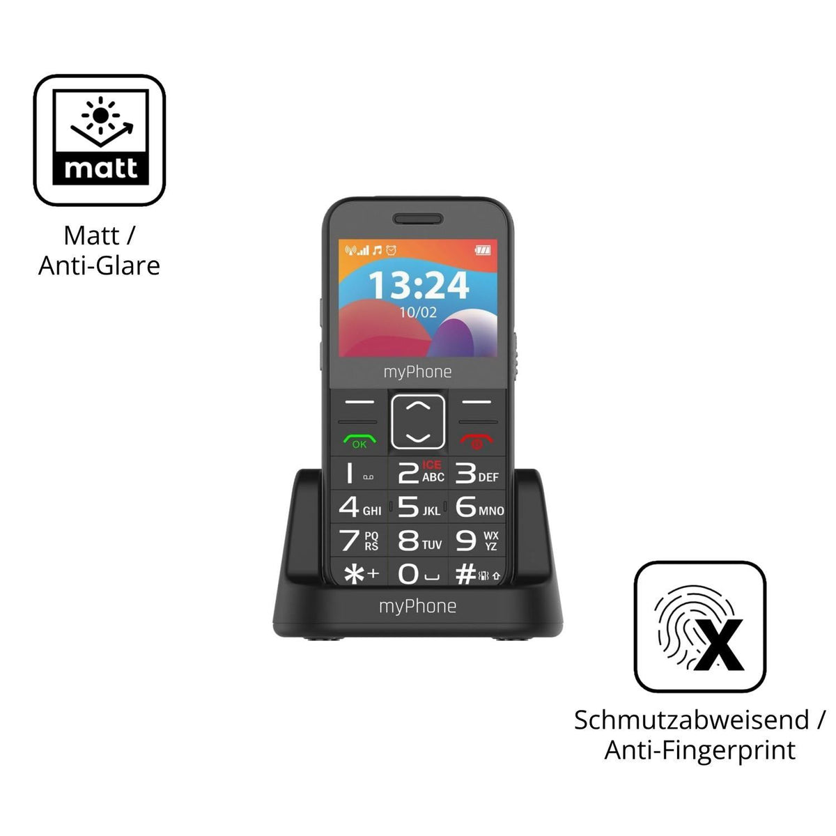 2x 9H Schutzfolie matt für MP myPhone Halo 3 LTE P (5)