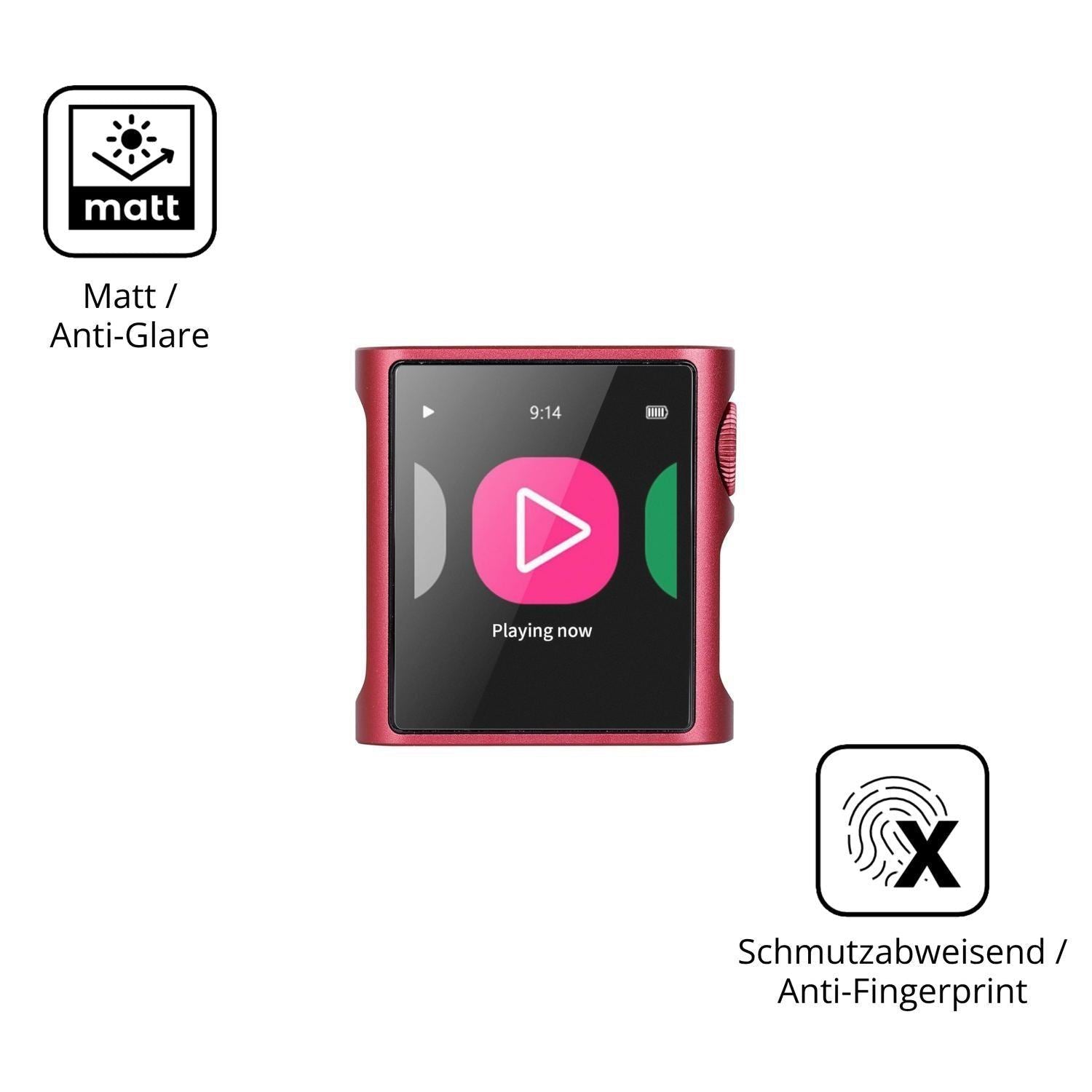 4x Schutzfolie matt für Shanling M0 Pura Display-S (5)