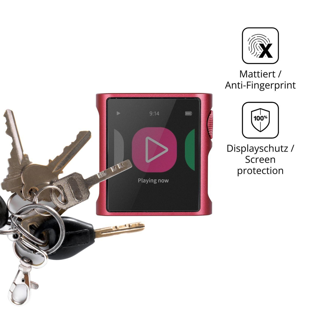 Blickschutzfolie für Shanling M0 Pura matt Schutzf (3)