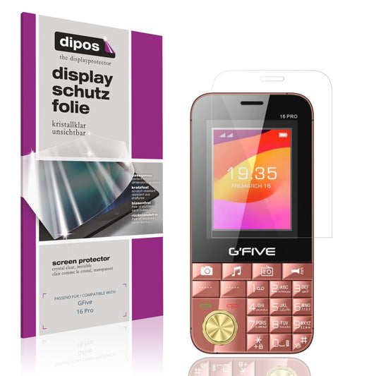 4x Schutzfolie klar für GFive 16 Pro Display-Schut (1)