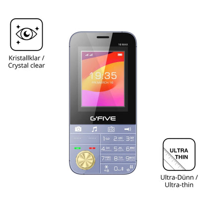 4x Schutzfolie klar für GFive 16 Max Display-Schut (5)