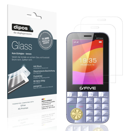 2x 9H Schutzfolie für GFive 4G Promax Panzerfolie (1)