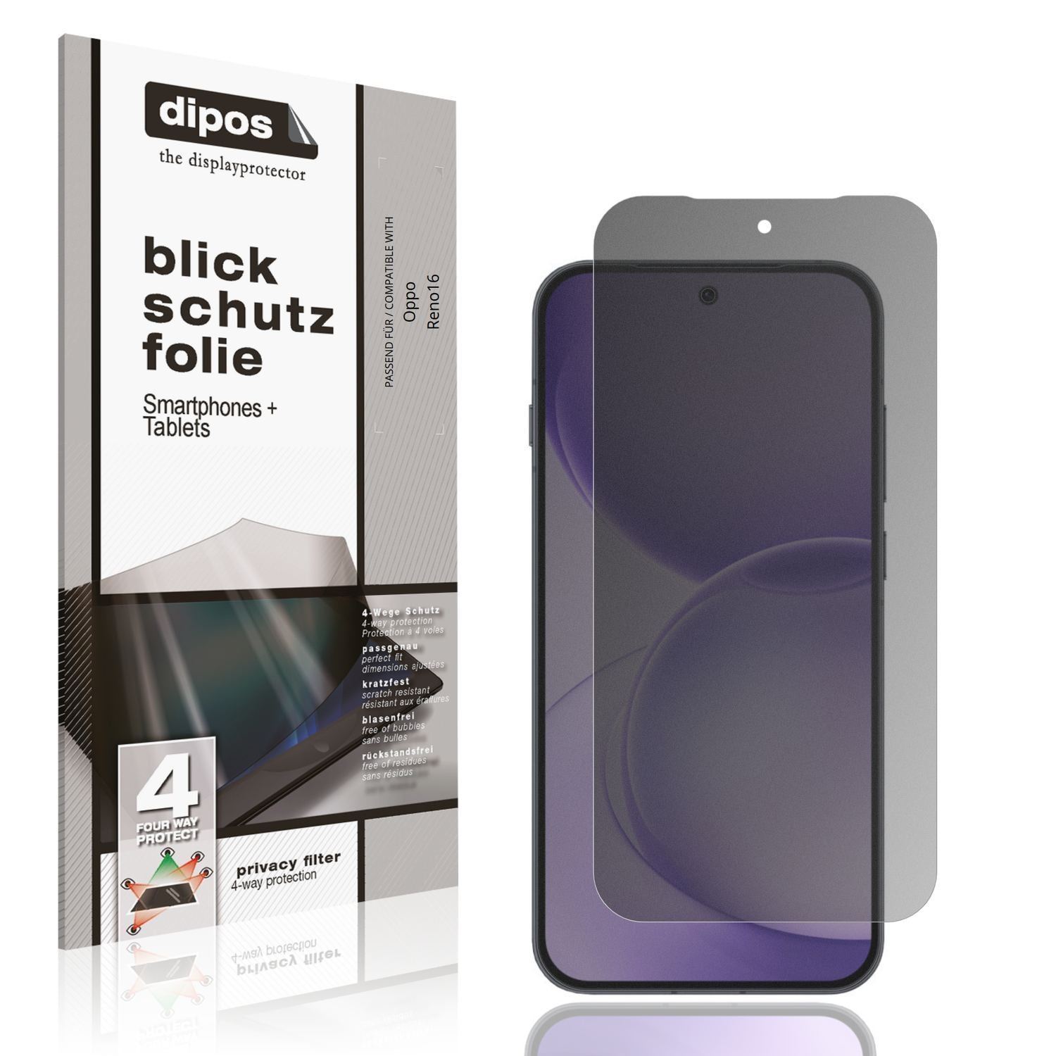 Blickschutzfolie für Oppo Reno16 matt Schutzfolie  (1)