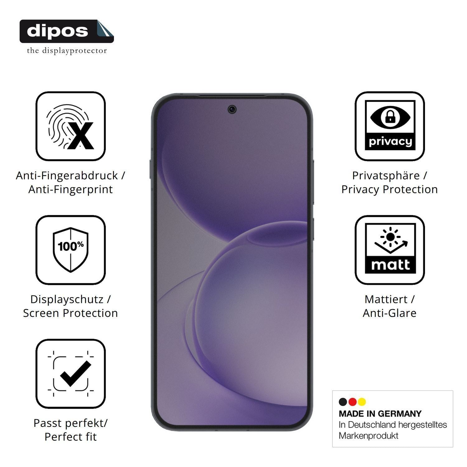 Blickschutzfolie für Oppo Reno16 matt Schutzfolie  (5)