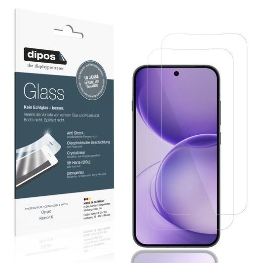 2x 9H Schutzfolie für Oppo Reno16 Panzerfolie (1)