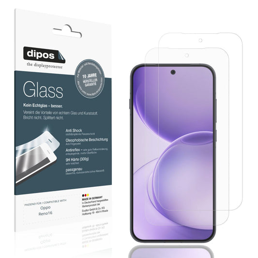 2x 9H Schutzfolie matt für Oppo Reno16 Panzerfolie (1)
