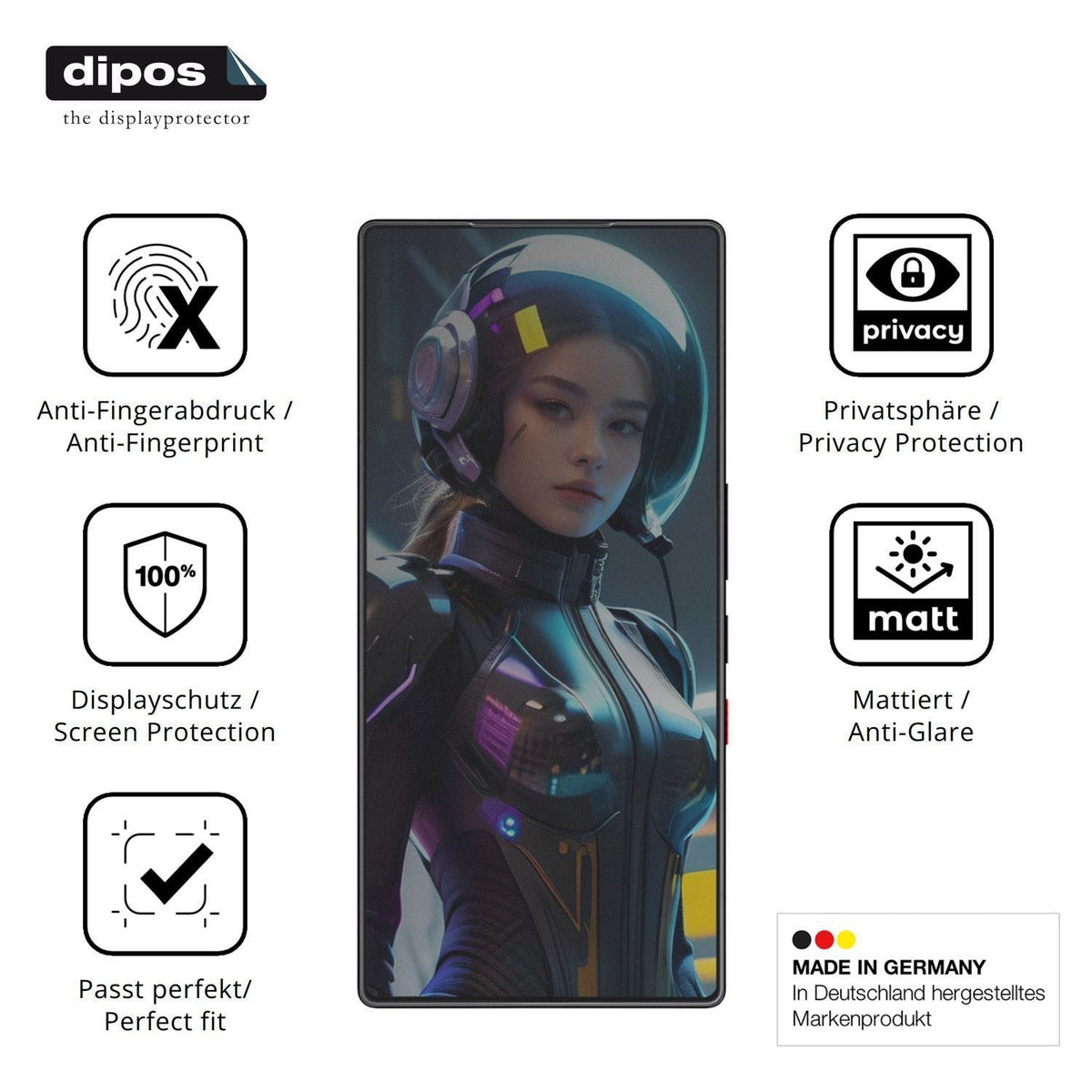 Blickschutzfolie für Nubia Red Magic 11S Pro Plus  (5)
