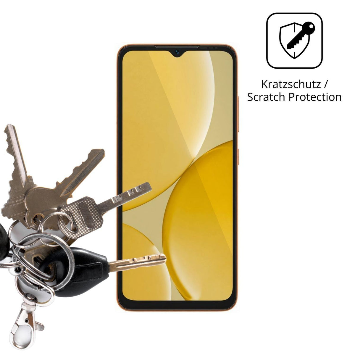 4x Schutzfolie klar für Itel A50Cs Display-Schutzf (4)