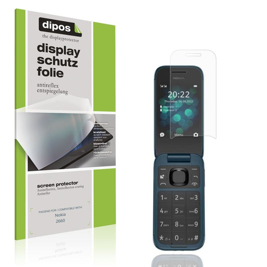 4x Schutzfolie matt für Nokia 2660 Display-Schutzf (1)