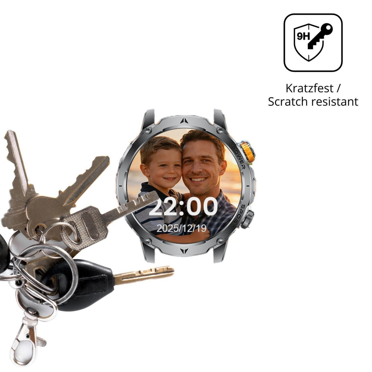 2x 9H Schutzfolie für HIRREO EF24 Panzerfolie (3)