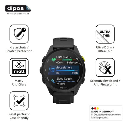6x Schutzfolie matt für Garmin Forerunner 70 Displ (7)