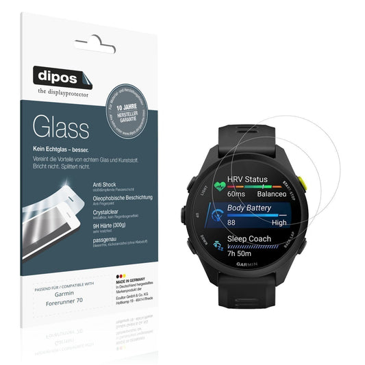 2x 9H Schutzfolie für Garmin Forerunner 70 Panzerf (1)