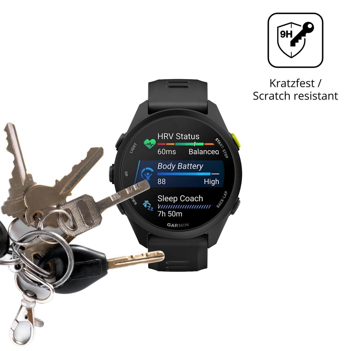 2x 9H Schutzfolie für Garmin Forerunner 70 Panzerf (3)