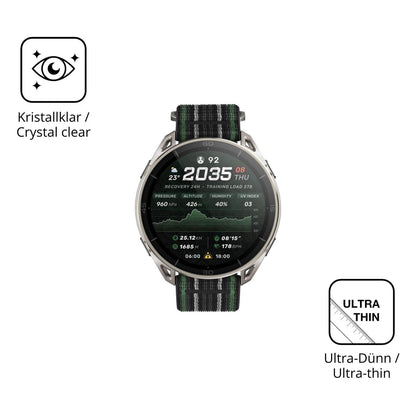 6x Schutzfolie klar für Amazfit Cheetah 2 Ultra Di (5)