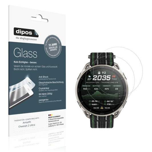 2x 9H Schutzfolie für Amazfit Cheetah 2 Ultra Panz (1)
