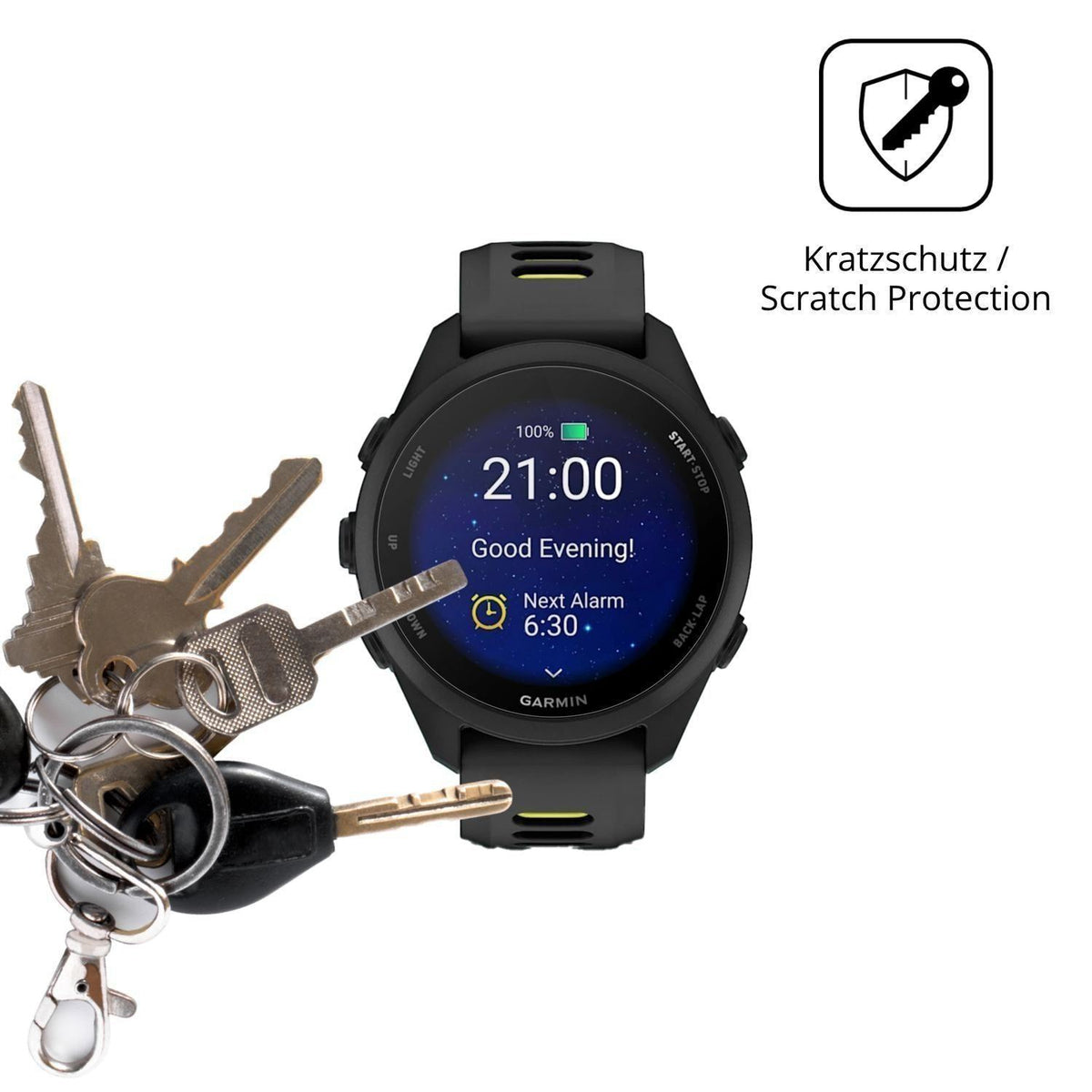 6x Schutzfolie klar für Garmin Forerunner 170 Disp (4)
