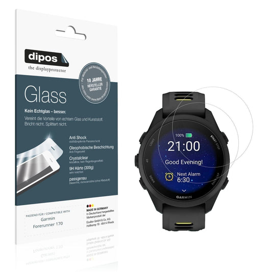 2x 9H Schutzfolie für Garmin Forerunner 170 Panzer (1)