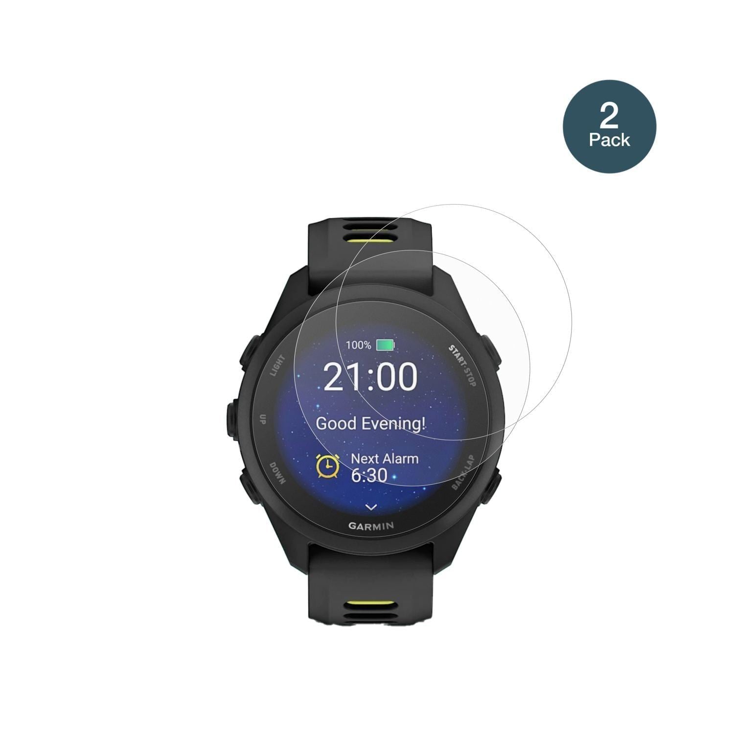 2x 9H Schutzfolie matt für Garmin Forerunner 170 P (2)