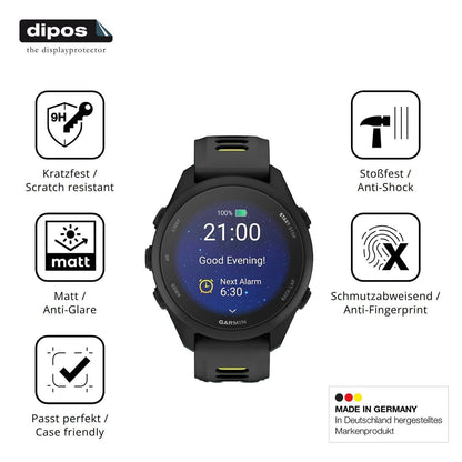 2x 9H Schutzfolie matt für Garmin Forerunner 170 P (7)
