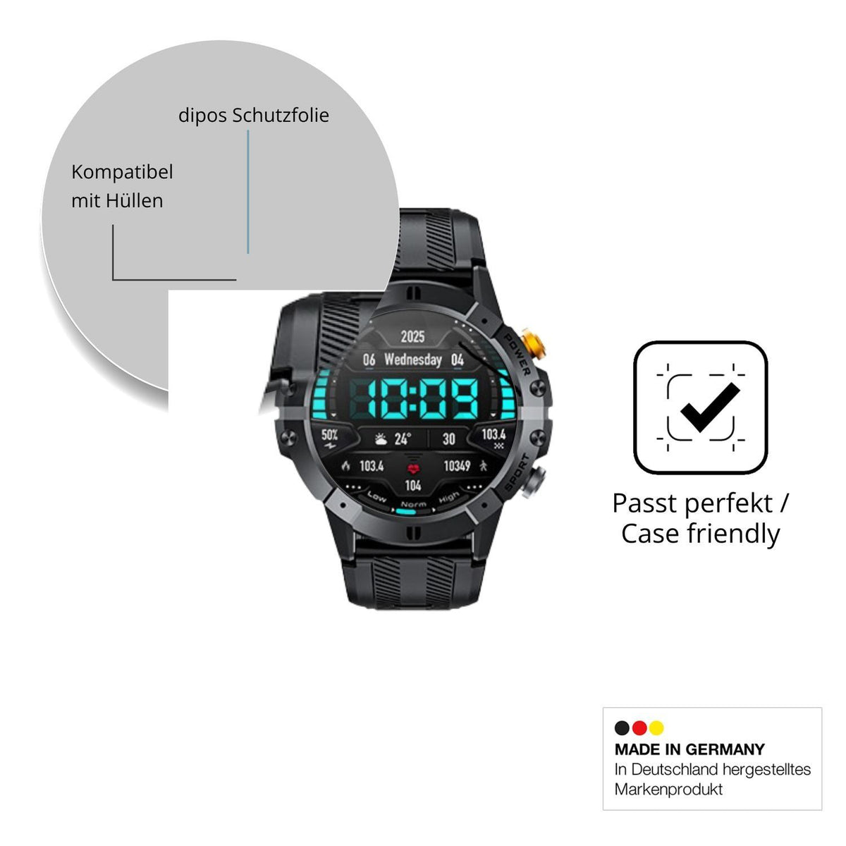 6x Schutzfolie klar für FOSSiBOT C29 Display-Schut (6)