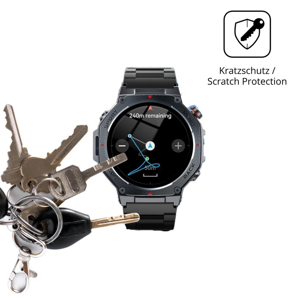 6x Schutzfolie klar für Jugeman V20 Display-Schutz (4)