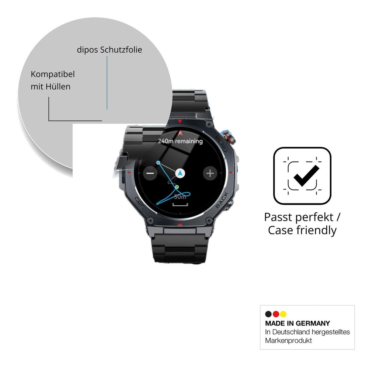 6x Schutzfolie klar für Jugeman V20 Display-Schutz (6)