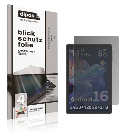 Blickschutzfolie für VekfulPC T50 matt Schutzfolie (1)