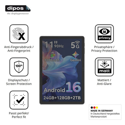 Blickschutzfolie für VekfulPC T50 matt Schutzfolie (5)