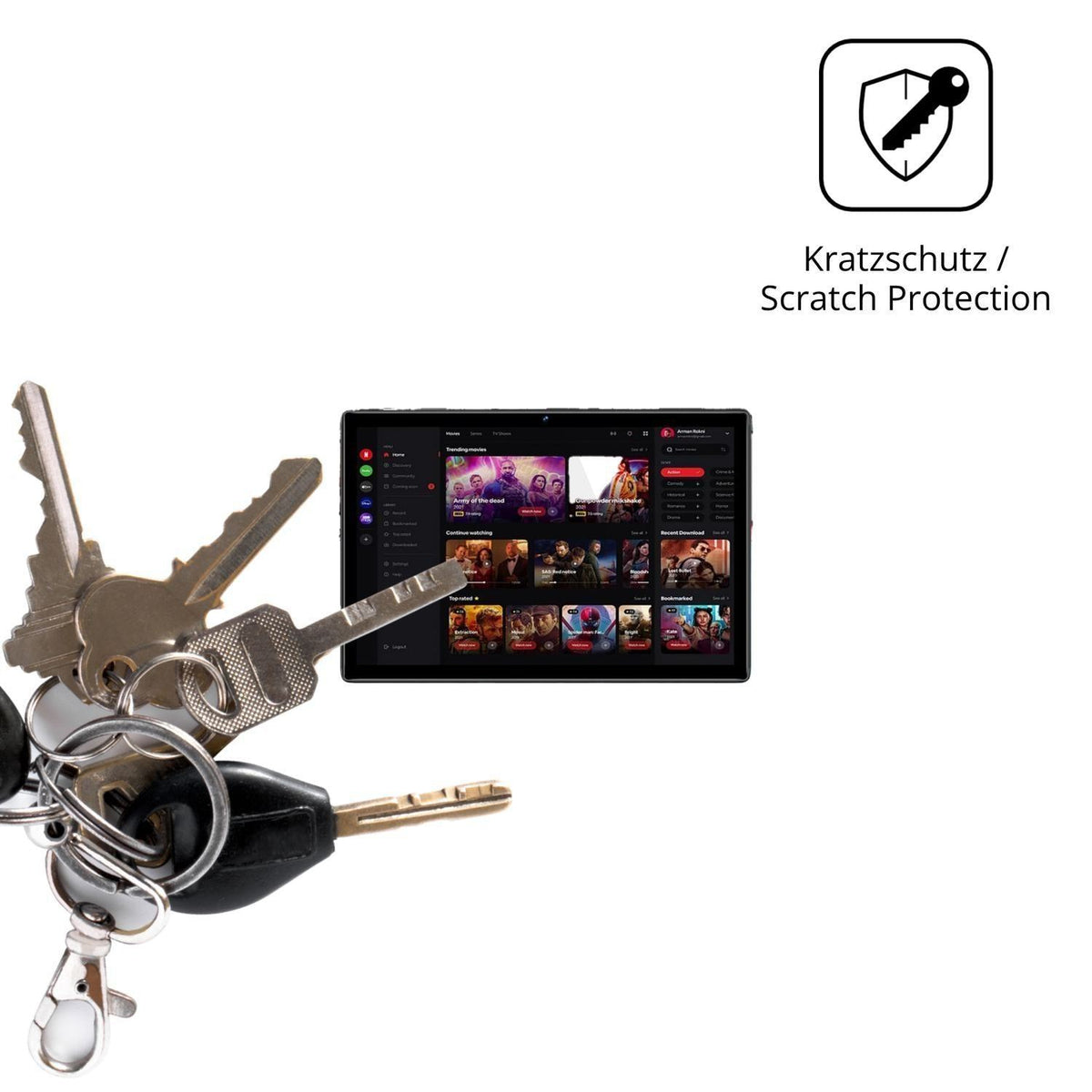 2x Schutzfolie klar für GOODTEL S10 Display-Schutz (4)