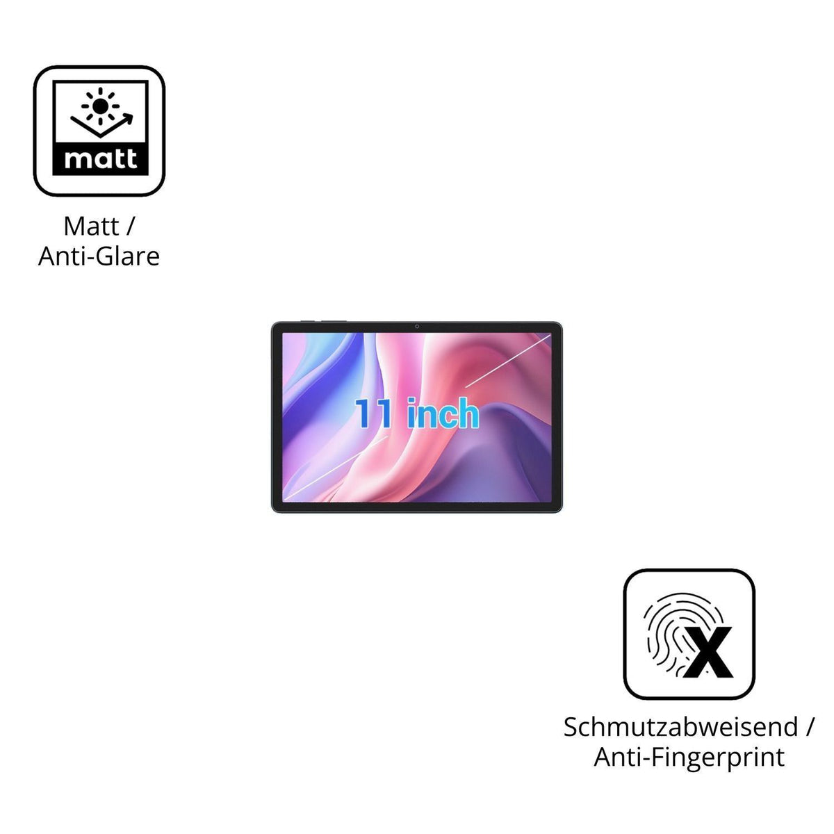 2x Schutzfolie matt für MAXLEGEN N11 Display-Schut (5)