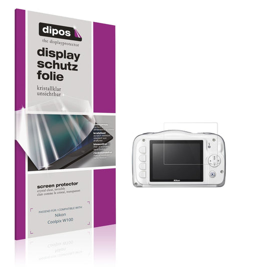 4x Schutzfolie klar für Nikon Coolpix W100 Display (1)